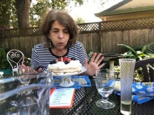 blowing out candle